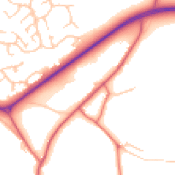 Daytime road noise heatmap for NE40 4QS