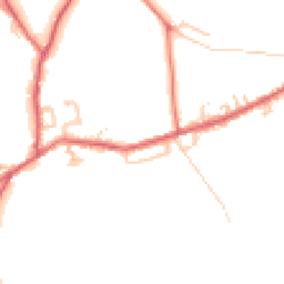 Daytime road noise heatmap for NE40 4SH