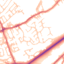 Daytime road noise heatmap for NE40 4UU