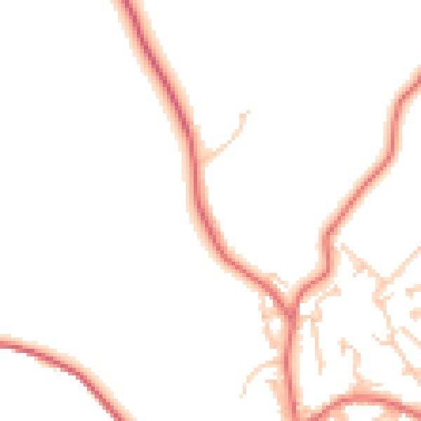 Daytime road noise heatmap for NE41 8BB