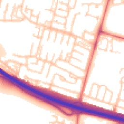 Daytime road noise heatmap for NE5 1AS