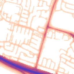 Daytime road noise heatmap for NE5 1AT