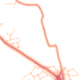 Daytime road noise heatmap for NE5 1AW