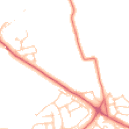 Daytime road noise heatmap for NE5 1AZ