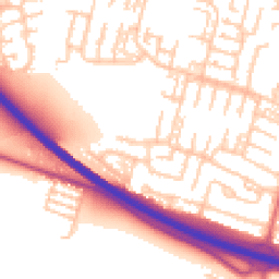Daytime road noise heatmap for NE5 1BR