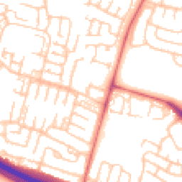 Daytime road noise heatmap for NE5 1DD