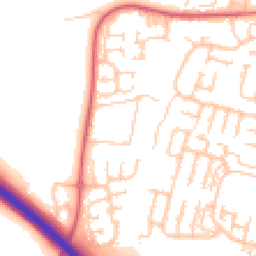 Daytime road noise heatmap for NE5 1PT