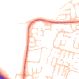 Daytime road noise heatmap for NE5 1PX