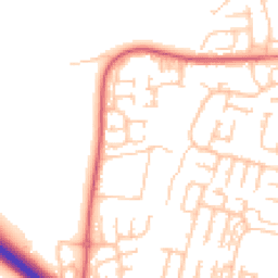 Daytime road noise heatmap for NE5 1PY