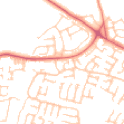 Daytime road noise heatmap for NE5 1QJ