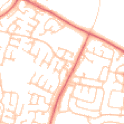 Daytime road noise heatmap for NE5 1SA