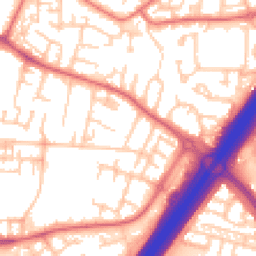 Daytime road noise heatmap for NE5 2LN