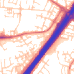 Daytime road noise heatmap for NE5 2RW