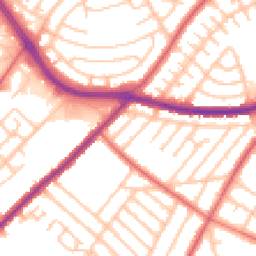 Daytime road noise heatmap for NE5 2RX