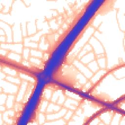 Daytime road noise heatmap for NE5 2XG