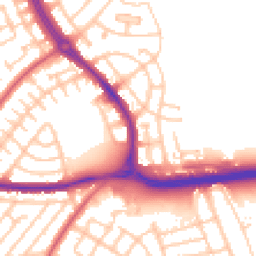 Daytime road noise heatmap for NE5 3AE