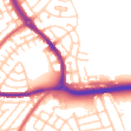 Daytime road noise heatmap for NE5 3DA