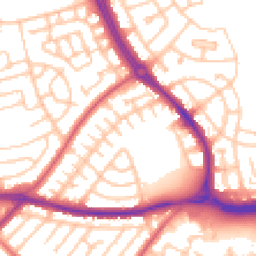 Daytime road noise heatmap for NE5 3LS