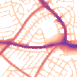 Daytime road noise heatmap for NE5 3NA