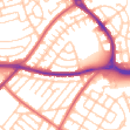 Daytime road noise heatmap for NE5 3NJ