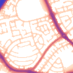 Daytime road noise heatmap for NE5 3QE