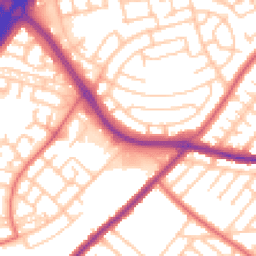 Daytime road noise heatmap for NE5 3RA