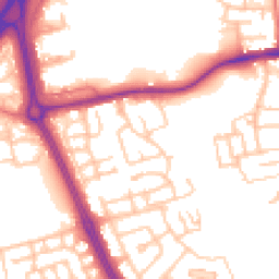 Daytime road noise heatmap for NE5 3XB
