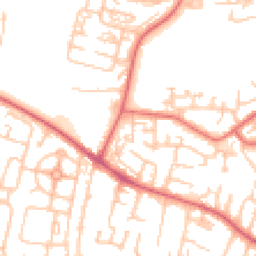 Daytime road noise heatmap for NE5 4AA