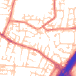 Daytime road noise heatmap for NE5 4AG