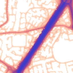 Daytime road noise heatmap for NE5 4BF