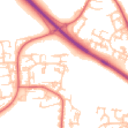 Daytime road noise heatmap for NE5 4BW