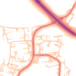 Daytime road noise heatmap for NE5 4DF