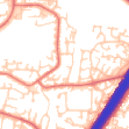 Daytime road noise heatmap for NE5 4EH