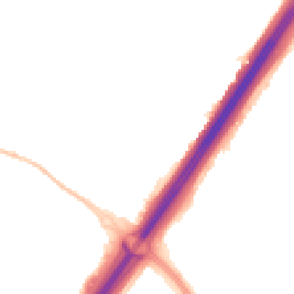 Night-time road noise heatmap for NE5 4ER