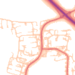 Daytime road noise heatmap for NE5 4HS