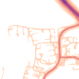 Daytime road noise heatmap for NE5 4QD