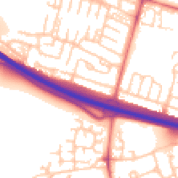 Daytime road noise heatmap for NE5 5AE