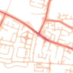 Daytime road noise heatmap for NE5 5AG