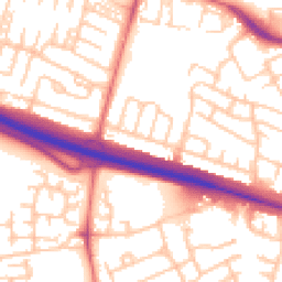 Daytime road noise heatmap for NE5 5AR