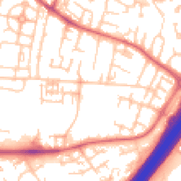 Daytime road noise heatmap for NE5 5AW