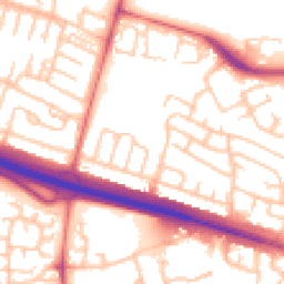 Daytime road noise heatmap for NE5 5AX