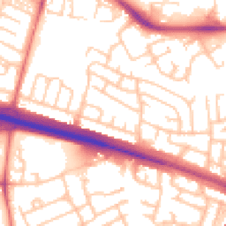 Daytime road noise heatmap for NE5 5DA