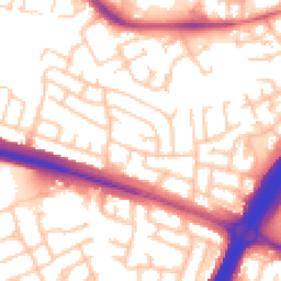 Daytime road noise heatmap for NE5 5EH