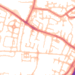 Daytime road noise heatmap for NE5 5HR