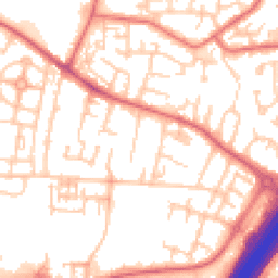 Daytime road noise heatmap for NE5 5HS