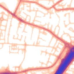 Daytime road noise heatmap for NE5 5JA