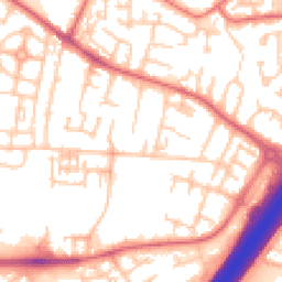 Daytime road noise heatmap for NE5 5JG