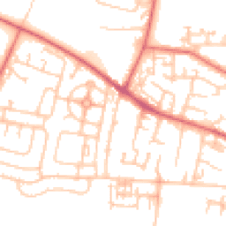 Daytime road noise heatmap for NE5 5JN