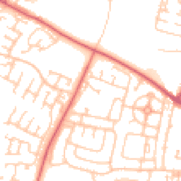Daytime road noise heatmap for NE5 5NF