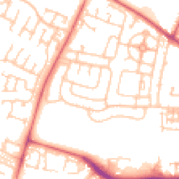 Daytime road noise heatmap for NE5 5NP